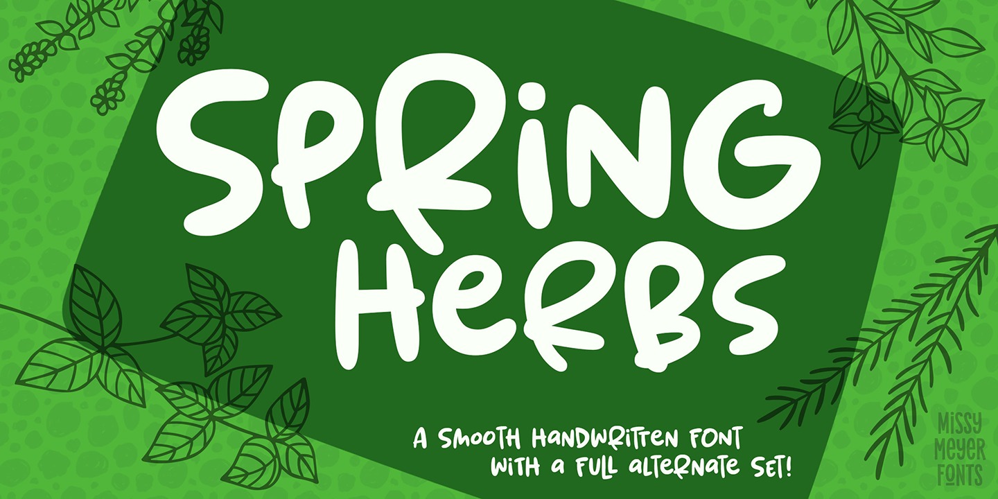 Schriftart Spring Herbs